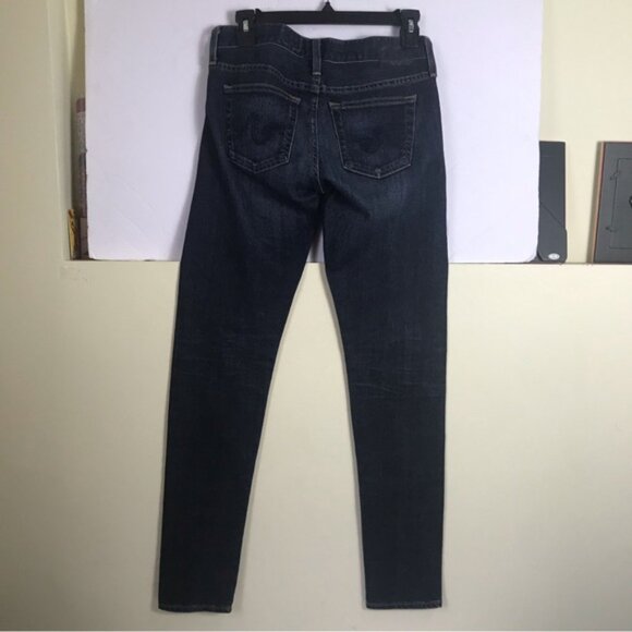 AG Adriano Goldschmied Nikki Relaxed Skinny Jeans Medium Blue Zipper Pocket 25 R - Picture 4 of 14
